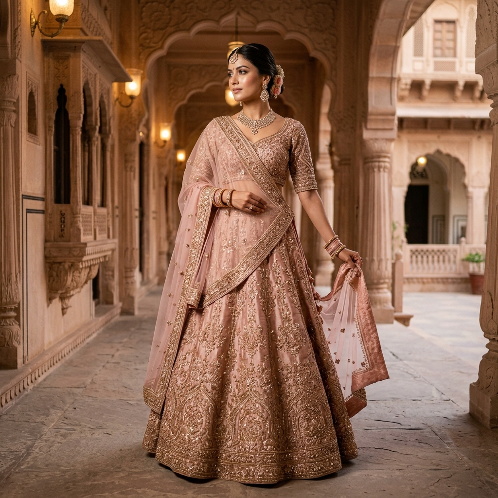 Luxury Bridal Lehenga model